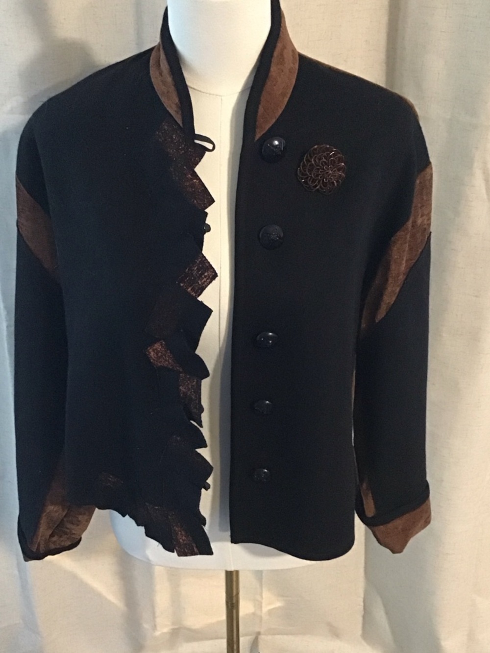 Black and Brown Women's Dress Jacket